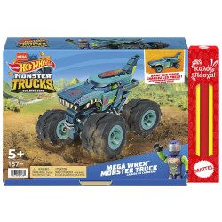Mattel Hot Wheels Monster Trucks Οχήματα Mega Wrex (187 Pieces) GVM14 / HDJ95 