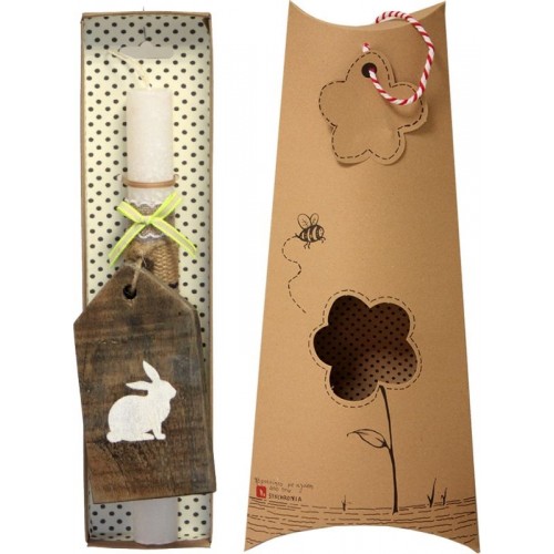 Χειροποίητα Είδη Wooden Wood With Kunnel - White LA20055B 5212023241277