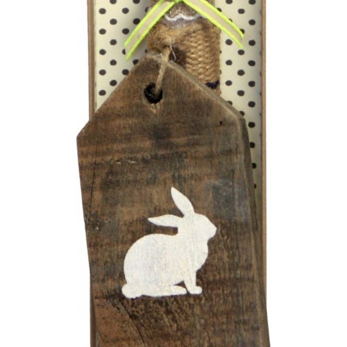 Χειροποίητα Είδη Wooden Wood With Kunnel - White LA20055B 5212023241277