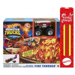 Mattel Hot Wheels Monster Trucks Hero Play Fire Through GYL09 / GYL12 