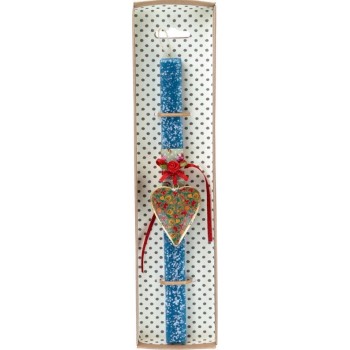 Χειροποίητα Είδη Heart Heart Floral - Petrol LA22052F 5212023224553