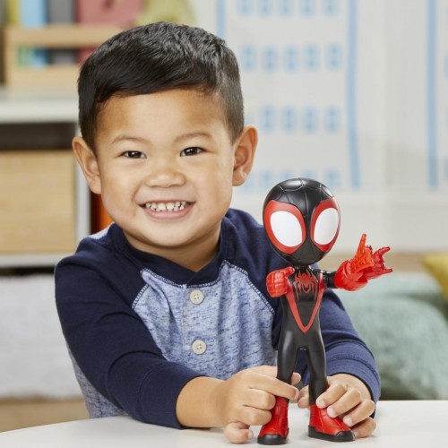 Hasbro Marvel Spidey And His Amazing Friends Supersized Miles Morales: Spider-Man Action Figure, Preschool Toy For Age 3 Up F371