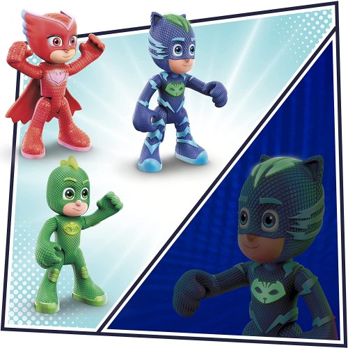 Hasbro PJ Masks Night Time Mission Glow-In-The-Dark Action Figure Set, 4 Figures 1 Accessory F2647 / F2836 5010993847679