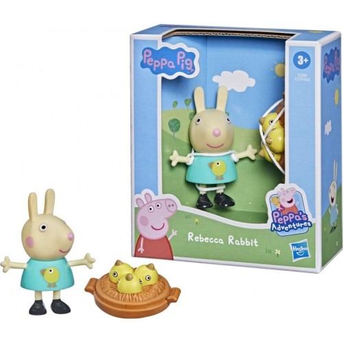 Hasbro Peppa Pig Peppas Adventures Fun Friends Preschool Toy, Rebecca Rabbit Figure, Ages 3 And Up F2179 / F2208 5010993837373