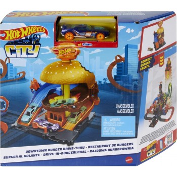 Mattel Hot Wheels Πιστες City Burger Drive-Thru HDR24 / HDR26 194735030125