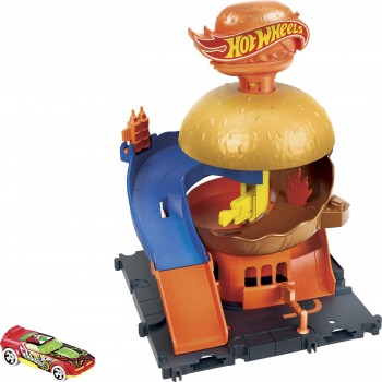 Mattel Hot Wheels Πιστες City Burger Drive-Thru HDR24 / HDR26 194735030125