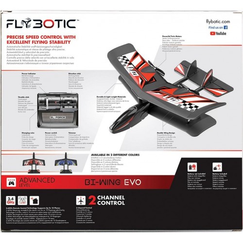 As company Flybotic Bi-Wing Evo Radio Control Airplane For Ages 8+ 7530-85739 4891813857396