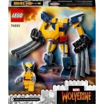 LEGO Marvel Wolverine Mech Armour Set, Collectable X-Men Figure, Super Heroes Building Toy For Kids With Minifigure 76202 570201