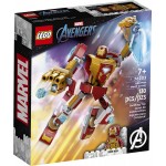 LEGO Marvel Iron Man Mech Armour Set, Collectable Figure, Avengers Building Toy For Kids 7 Plus Years Old With Minifigure 76203 