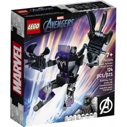 LEGO Marvel Black Panther Mech Armour Set, Collectable Figure, Avengers Buildable Toy With Minifigure 76204 5702017154206