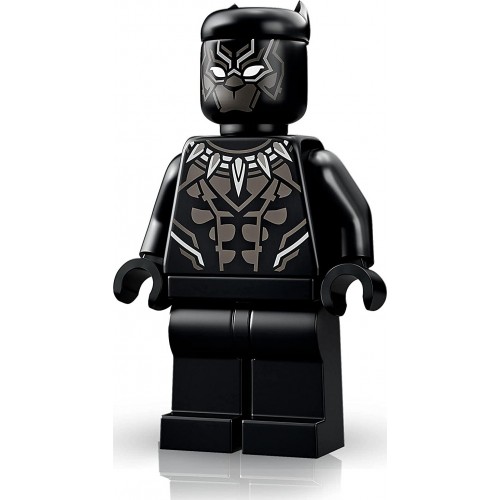 LEGO Marvel Black Panther Mech Armour Set, Collectable Figure, Avengers Buildable Toy With Minifigure 76204 5702017154206