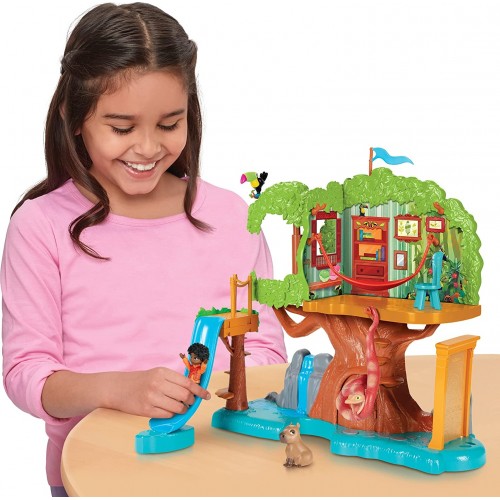 JAKKS PACIFIC Disney Encanto Doll Figure And Animal Friends, Antonio Tree House Playset 219354 192995219359