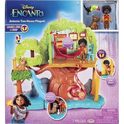JAKKS PACIFIC Disney Encanto Doll Figure And Animal Friends, Antonio Tree House Playset 219354 192995219359