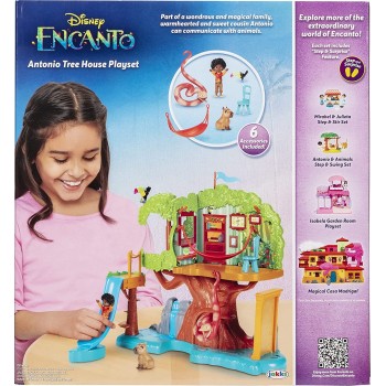 JAKKS PACIFIC Disney Encanto Doll Figure And Animal Friends, Antonio Tree House Playset 219354 192995219359