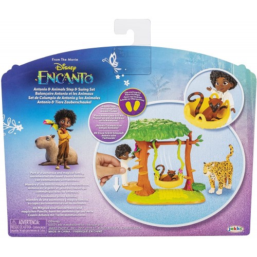 JAKKS PACIFIC Disney Encanto Antonio's Animal Swing Playset With Jaguar Figure 219594 192995219595