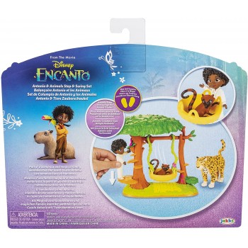JAKKS PACIFIC Disney Encanto Antonio's Animal Swing Playset With Jaguar Figure 219594 192995219595