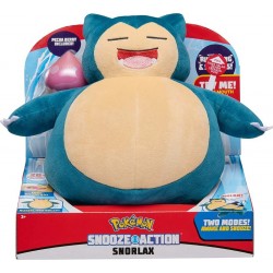 Jazwares Pokemon Snooze Action Snorlax, Blue JW000027 191726376774