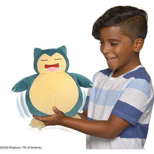 Jazwares Pokemon Snooze Action Snorlax, Blue JW000027 191726376774
