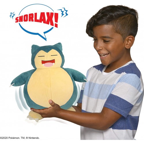 Jazwares Pokemon Snorlax Λουτρινο 25Cm Με Ήχο, Μπλε JW000027 191726376774
