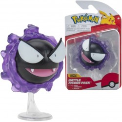 Jazwares Pokemon 3In Battle Figure Pack - Gastly - 8Cm Pokemon Figurines - Latest Wave 2022 - Officially Licensed Pokemon Toy JW