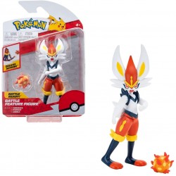 Jazwares Pokemon Figure Liberlo Cinderace - 10-12Cm Pokemon Figurines - Latest Wave 2021 - Officially Licensed Pokemon Toy JW095