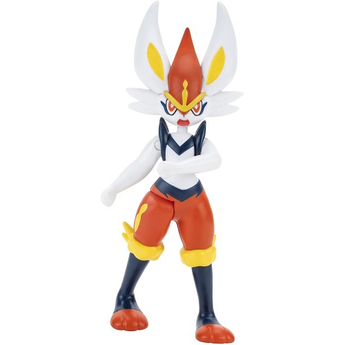 Jazwares Pokemon Figure Liberlo Cinderace - 10-12Cm Pokemon Figurines - Latest Wave 2021 - Officially Licensed Pokemon Toy JW095