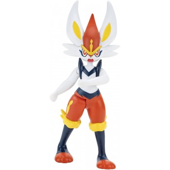 Jazwares Pokemon Figure Liberlo Cinderace - 10-12Cm Pokemon Figurines - Latest Wave 2021 - Officially Licensed Pokemon Toy JW095
