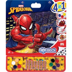 As company Giga Block Σετ Ζωγραφικής Marvel Spiderman 4 Σε 1 Για 3+ Χρονών 1023-62737 5203068627379