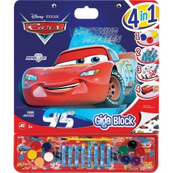 As company Giga Block Drawing Set Disney Cars 4 In 1 For Ages 3+ 1023-62738 5203068627386