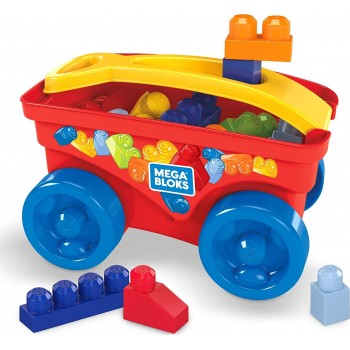 Mega Bloks Pull N Play Wagon GPY95 887961899474