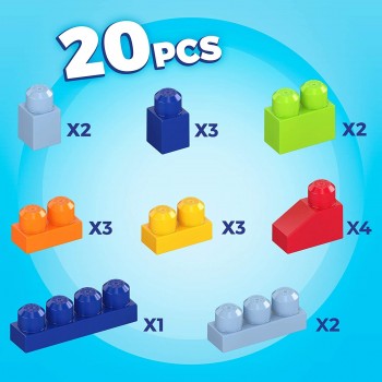 Mega Bloks Pull N Play Wagon GPY95 887961899474