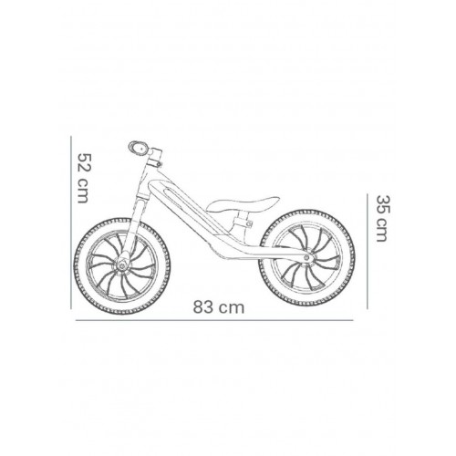 QPlay racer air ποδήλατο ισορροπίας μαύρο 01-1212055-01 686268625386