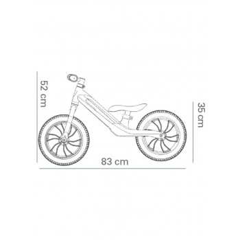 QPlay Racer Air Bicycle Balance Black 01-1212055-01 686268625386