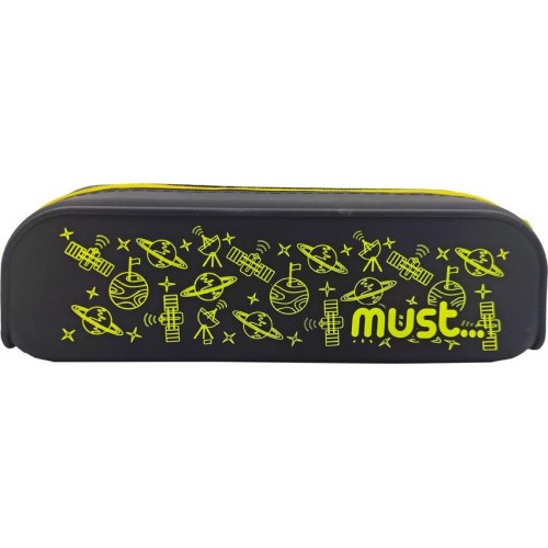 Diakakis imports Silicone Pencil Pouch 20X5x6  Focus Black 4Colors 000584746 5205698567155