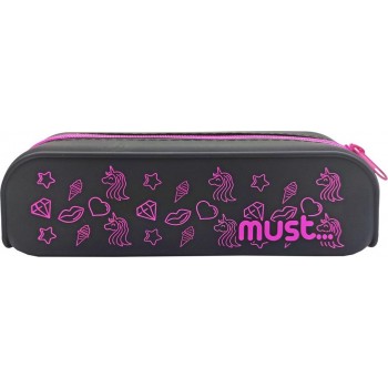 Diakakis imports Silicone Pencil Pouch 20X5x6  Focus Black 4Colors 000584746 5205698567155