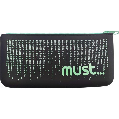Diakakis imports Silicone Pencil Pouch 21X10cm  Focus Flat Black 4Colors 000584747 5205698567193
