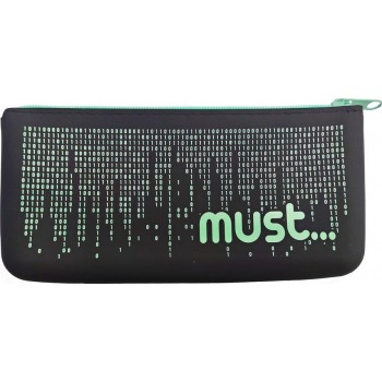 Diakakis imports Silicone Pencil Pouch 21X10cm  Focus Flat Black 4Colors 000584747 5205698567193