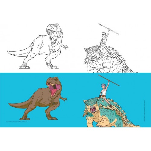 Diakakis imports Stiched Notebook 17X25 Jurassic 40Sh 2Designs 000570877 5205698558498