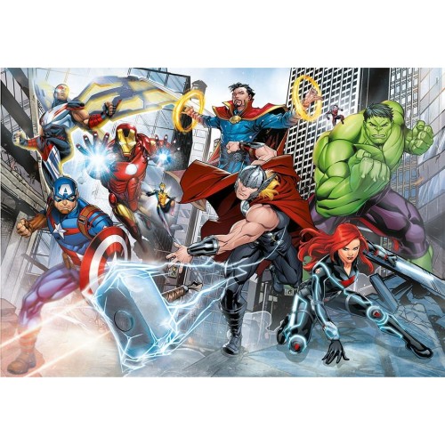 Clementoni Supercolor Marvel Avengers-60 Pieces-Jigsaw Puzzle For Kids Age 5, Multicolor, Medium 1200-26112 8005125261123
