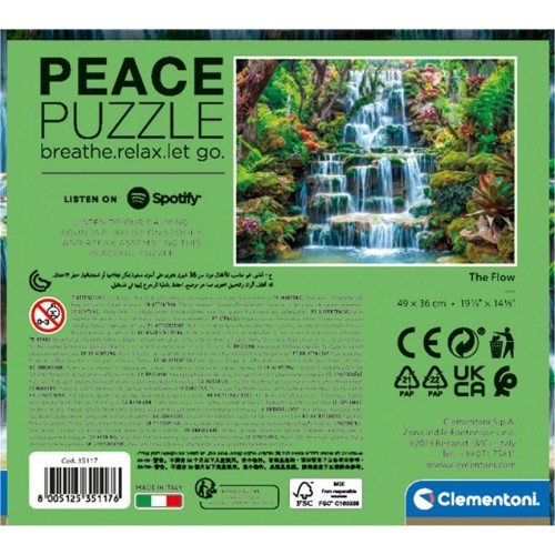 Clementoni Peace Flow 500 Pieces, Made In Italy, Jigsaw Puzzle 1220-35117 8005125351176