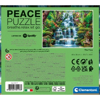 Clementoni Peace Flow 500 Pieces, Made In Italy, Jigsaw Puzzle 1220-35117 8005125351176
