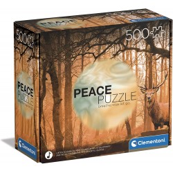 Clementoni Peace Rustling Silence 500 Pieces, Made In Italy, Jigsaw Puzzle For Adults, Multicolor, Medium 1220-35118 80051253511