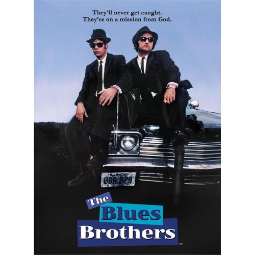 Clementoni Cult Movies Blues Brothers 500 Pieces, Made In Italy, Jigsaw Puzzle For Adults, Multicolor, Medium 1220-35109 8005125