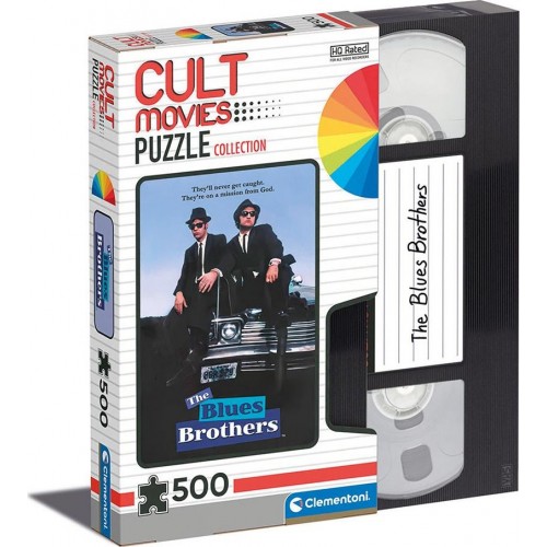 Clementoni Cult Movies Blues Brothers 500 Pieces, Made In Italy Οι Ατσίδες Με Τα Μπλε 1220-35109 8005125351091