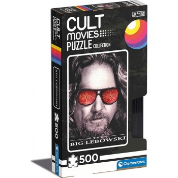 Clementoni Cult Movies Big Lebowsky 500 Pieces, Made In Italy, Jigsaw Puzzle For Adults, Multicolor, Medium 1220-35113 800512535