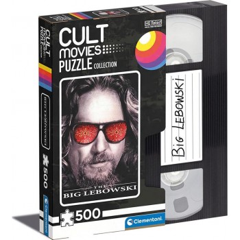 Clementoni Cult Movies Big Lebowsky 500 Pieces, Made In Italy, Jigsaw Puzzle For Adults, Multicolor, Medium 1220-35113 800512535