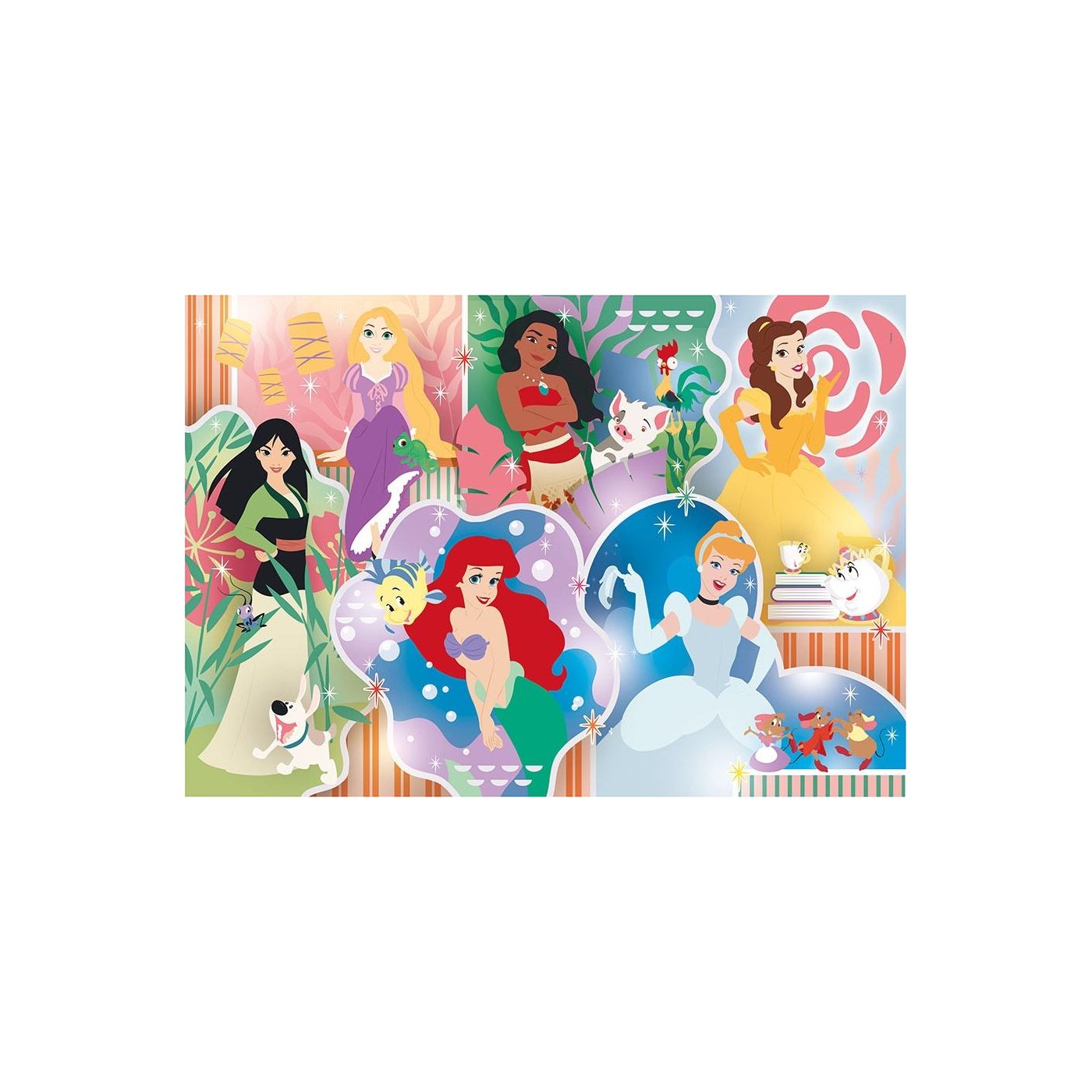 Clementoni Disney Princess Supercolor Princess-24 Maxi Pieces-Jigsaw ...