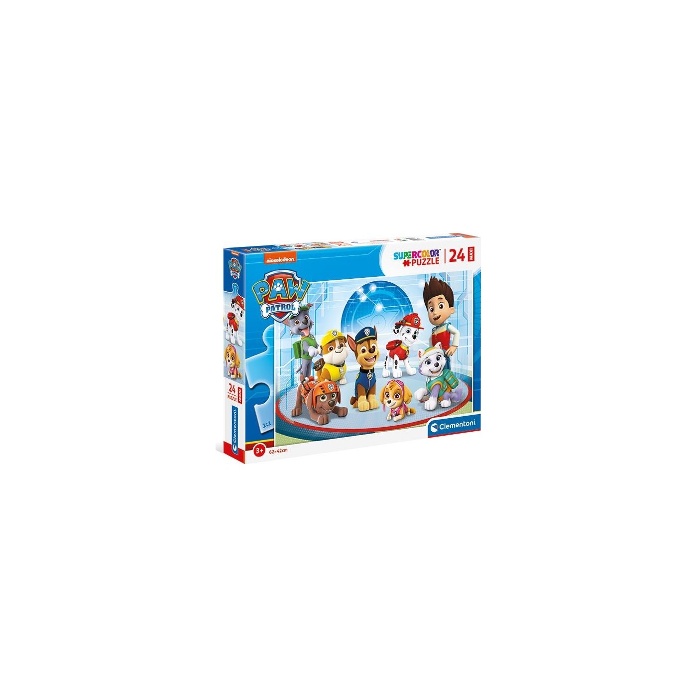 Clementoni Paw Patrol Supercolor Maxi Puzzle For Children - 24 Pieces ...
