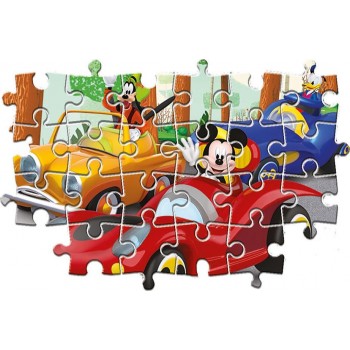 Clementoni Disney Mickey Supercolor Mickey-24 Maxi Pieces-Jigsaw Puzzle 1200-24229 8005125242290