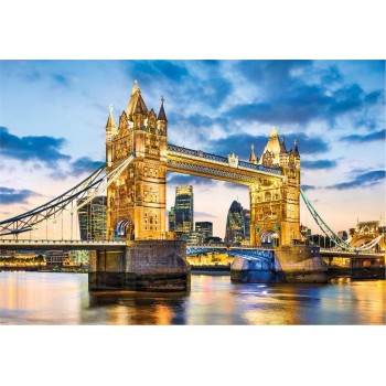 Clementoni Collection Puzzle Tower Bridge At Dusk 2000 Pieces 1220-32563 8005125325634